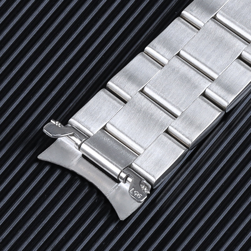 2pcs สแตนเลสตรงโค้ง End Link นาฬิกาสายเชื่อมต่ออะแดปเตอร์สําหรับ Seiko Jubilee Oyster 18 มม.20 มม.22 มม.24 มม.SKX007 SKX009 SKX173 SKX175 19 มม.21 มม.23 มม.