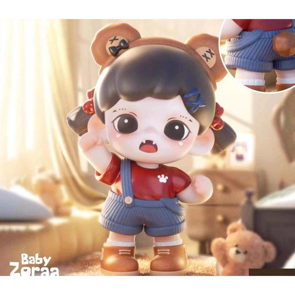 ใหม่ Debut Zora Come On Bear Cub Big Baby Action Figure Tide Play Zora รุ่นตุ๊กตาน่ารักเดสก์ท็อปตกแต