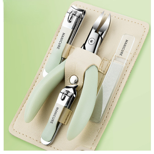4 ชิ้นหรูหราเล็บชุด Pedicure ชุดเล็บ Clipper Toenail คุด Cuticle Nipper Care เครื่องมือเล็บเครื่องมือ Dead Skin Remover