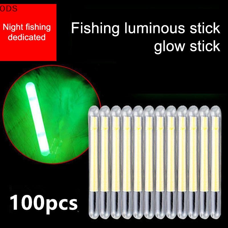 Ods 100PCS Firefly Fluorescent Rod Light ตกปลา Floag Rod Dark Luminous Rod ตกปลากลางแจ้งเรืองแสง Rod Light OD