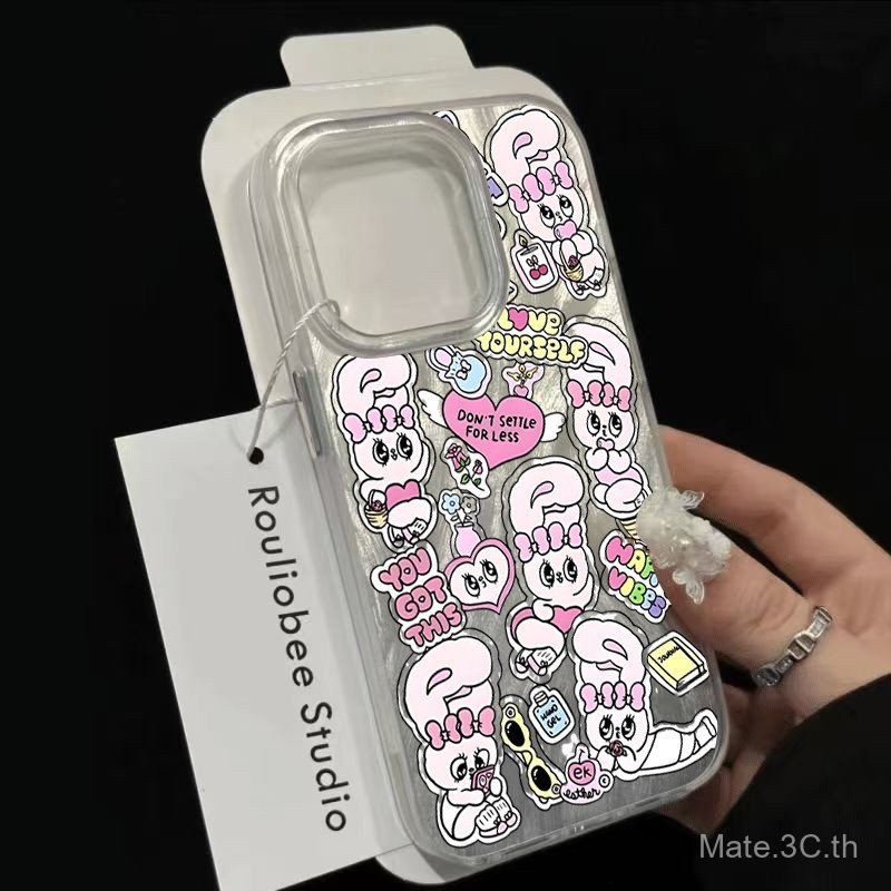 เคสมือถือแฟชั่นยอดนิยมสำหรับ iphone16/15Promax/13Pro เคสมือถือ11/13/12กันฝุ่นกันกระแทก XR/xsmax น่ารัก7/8PLUS เคสป้องกันสีที่กำหนดเอง nhfm