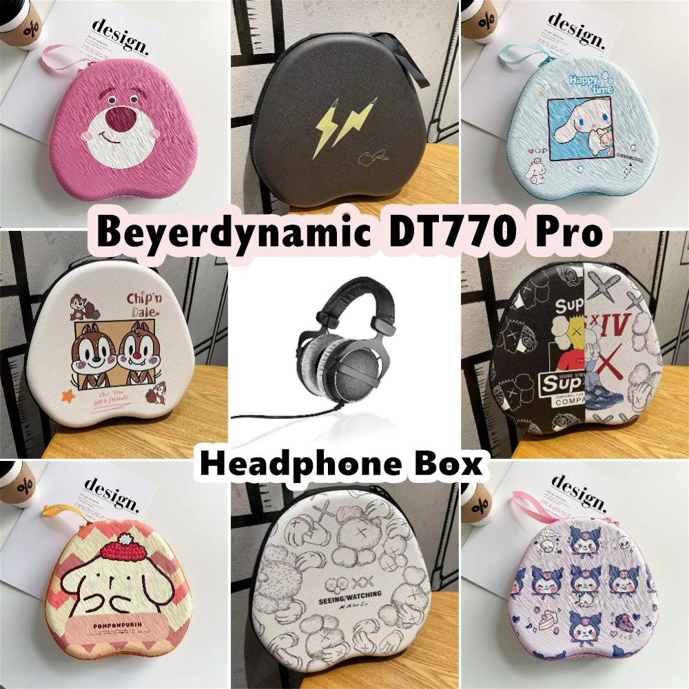 Case Homefor Beyerdynamic DT770 Pro เคสหูฟังการ์ตูนน่ารักชุดหูฟัง Earpads กระเป๋าเก็บปลอกกล่อง
