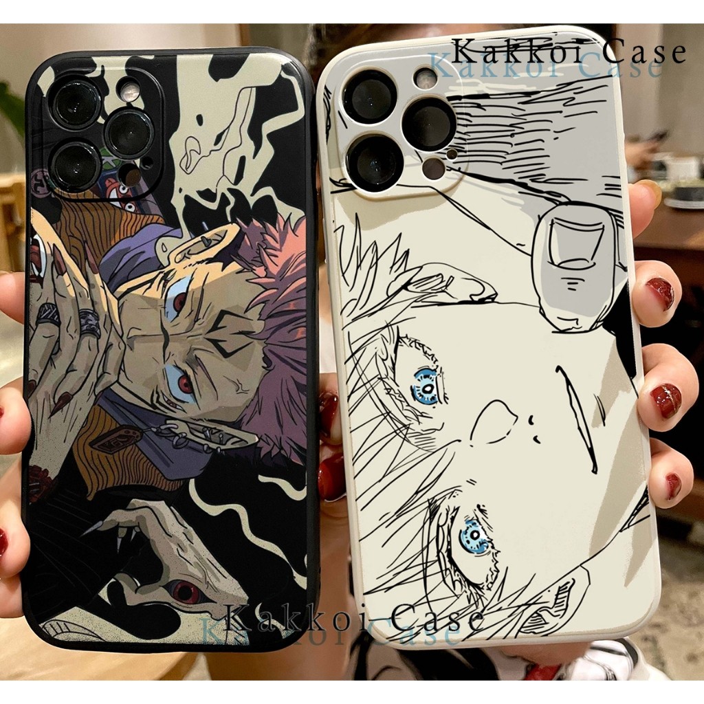 สําหรับ iPhone 15 Pro Max Plus Mini Jujutsu Kaisen Sukuna Gojo Satoru อะนิเมะซิลิคอน Softcase CSE052