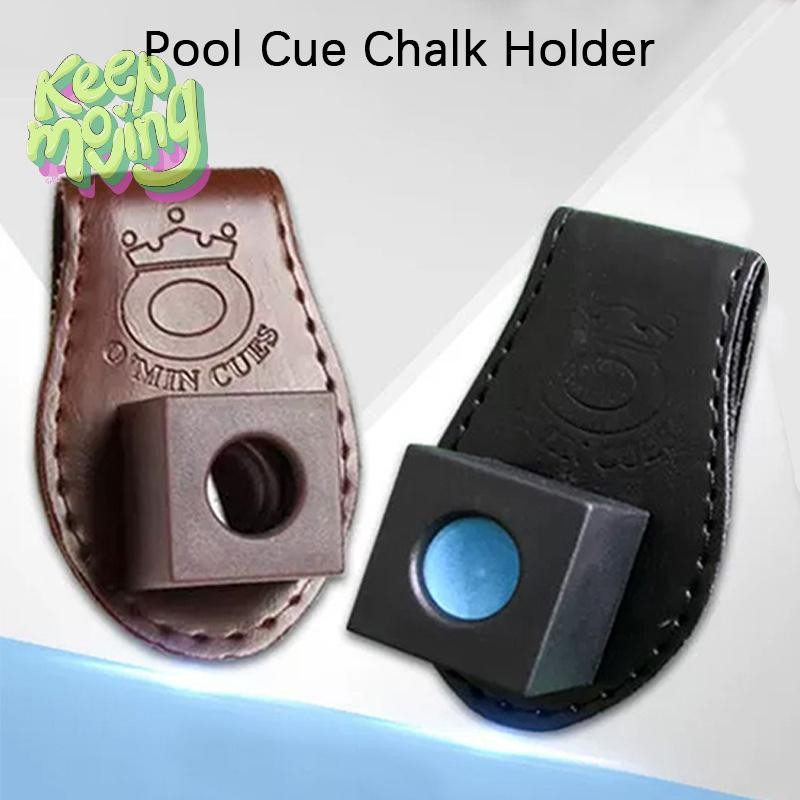 <kexiubbb> ที่ใส่ชอล์กคิวพูล, แม่เหล็กบิลเลียดสนุ๊กเกอร์ Pool Cue Chalk Holder พร้อมคลิปเข็มขัดแบบพกพา Fix Cue Chalk กระเป๋าบิลเลียด Acces ใหม่