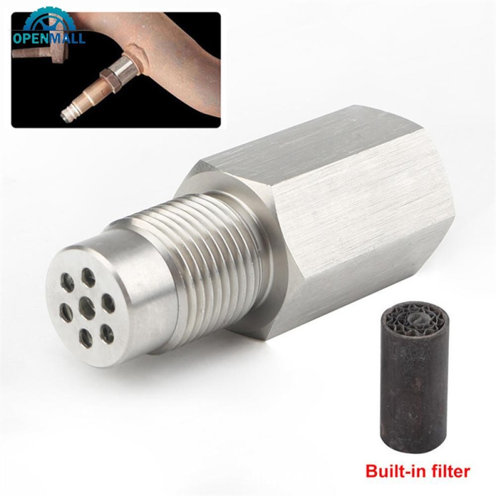 OML Universal สแตนเลสตรวจสอบไฟเครื่องยนต์ CEL Mini Catalyst O2 Sensor Spacer อะแดปเตอร์ M18X1.5 รถท่อไอเสียเซนเซอร์ออกซิเจน Extension