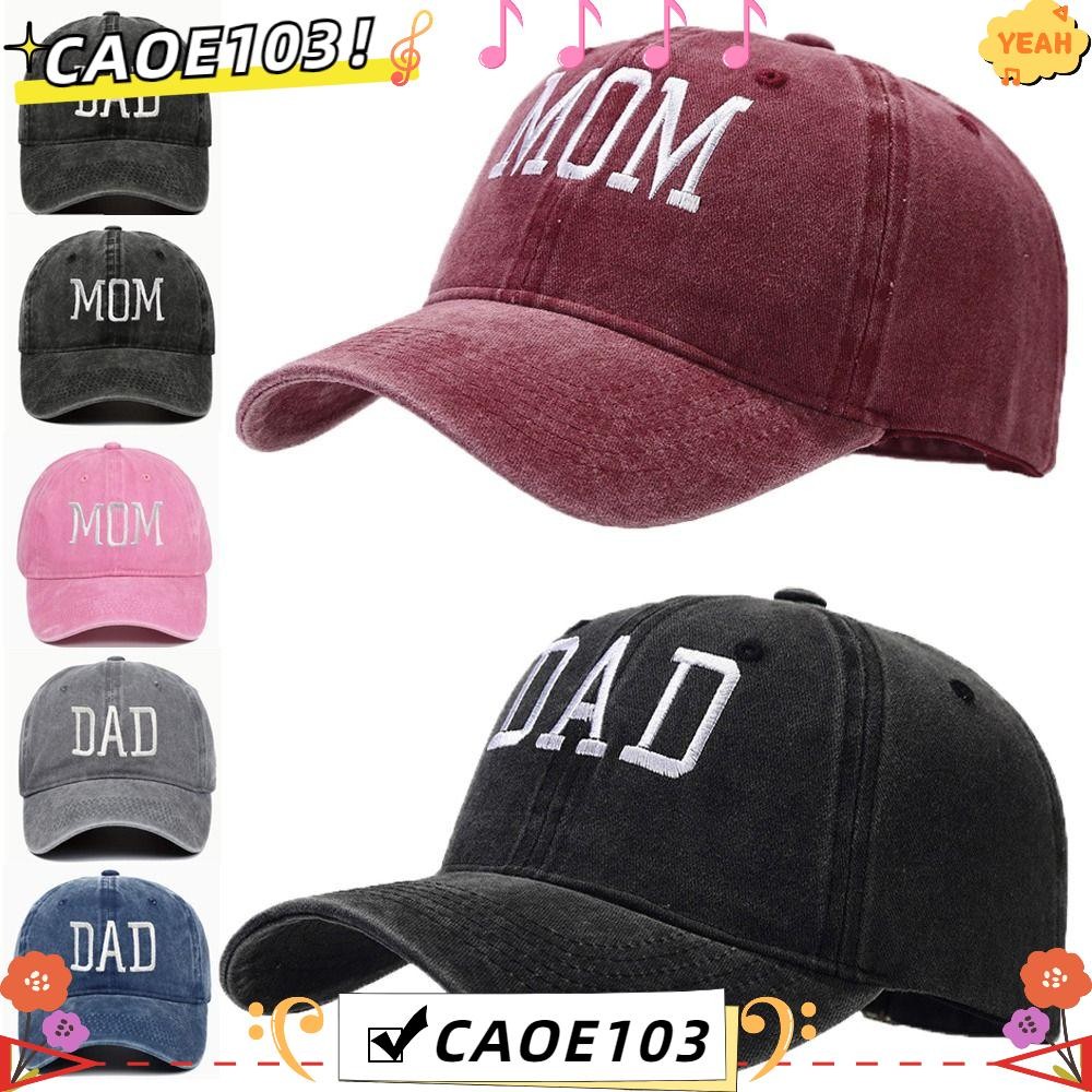 หมวกเบสบอลหมวกกันแดดแบบปรับได้ Unisex ,DAD MOM, เดินทางกลางแจ้งสําหรับผู้ชายผู้หญิง CAOE103