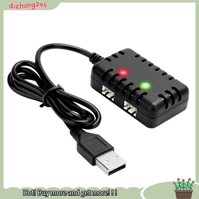[dizhong2vs]2S 7.4V 2-In-1 Charger พร้อมปลั๊กขั้วต่อ XH-3P สําหรับ AX24 SCX24 UTB18 SCX24 RC รถยนต์แ
