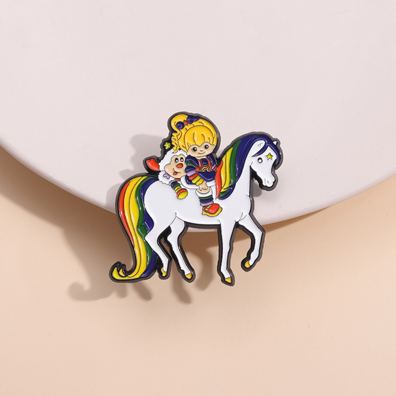 Barbies Fantasy Wonderland เข็มกลัดการ์ตูนอะนิเมะ Rainbow Fairy Unicorn Badge Pin เสื้อผ้าอุปกรณ์เสริมเครื่องประดับของขวัญ