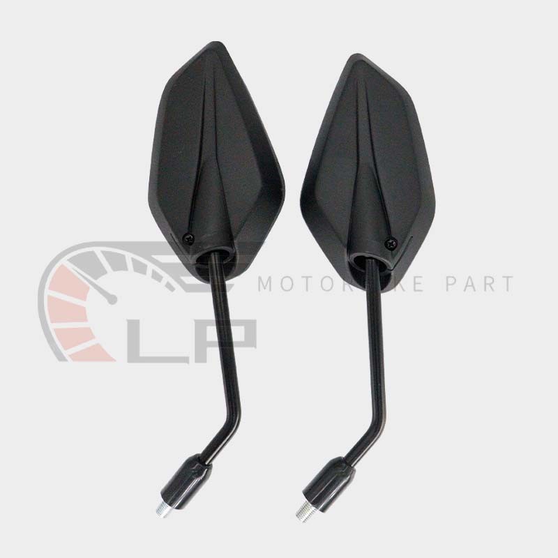กระจกมองข้าง กระจกมองหลัง ติดรถ NMAX/AEROX/MIO125/GT125/TTX/ M-Slaz/Mio/ Exciter ใส่ได้หลายรุ่น สีดำ/1คู่ พร้อมส่ง - รูปที่ 2