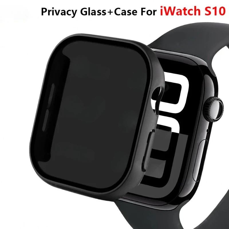 กระจกความเป็นส่วนตัว ป้องกันหน้าจอ กันส่อง สําหรับ Apple Watch 10/9/8/7/6/SE/5/4/3 ขนาด 38-46 มม. รองรับ iWatch series 42/41/40/44/45 มม.