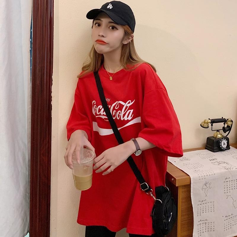 【UT】เสื้อยืดOversize ผ้าCOTTON100% เสื้อ coca cola เนื้อผ้าเกรดพรีเมียม คอกลม ใส่สบาย แฟชั่น สไตล์เกาหลี 3XL