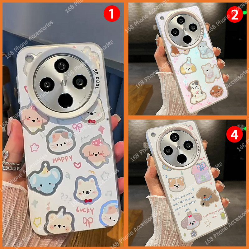 เคส OPPO Find X8 เคส OPPO Find X8 Pro เคสกันกระแทกน่ารักแมวสุนัขสัตว์ ins สไตล์กันกระแทกเคลือบแข็งโทรศัพท์ชุบปุ่มโทรศัพท์สําหรับสาวนักเรียนผู้หญิง