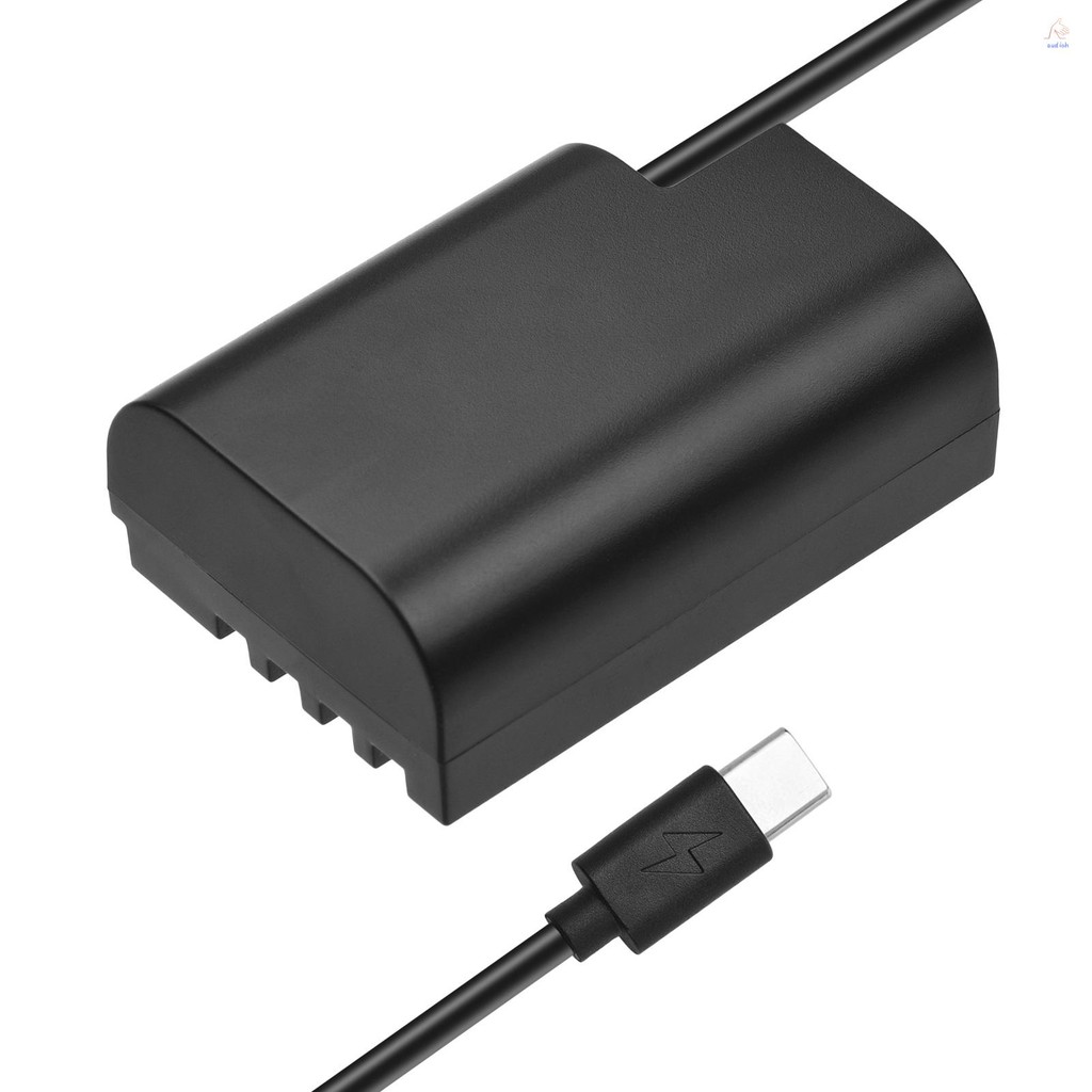 A2ho) Andoer DMW-DCC12 Dummy แบตเตอรี่ USB-C Coupler อะแดปเตอร์ BLF19 Dummy แบตเตอรี่ Coupler USB Ty