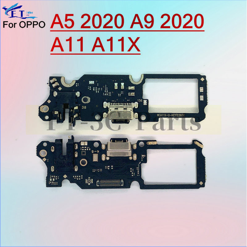 สําหรับ OPPO A5 2020 A9 2020 A11 A11X USB Charger Connector ไมโครโฟน USB แท่นชาร์จ PCB Board Flex Cable อะไหล่