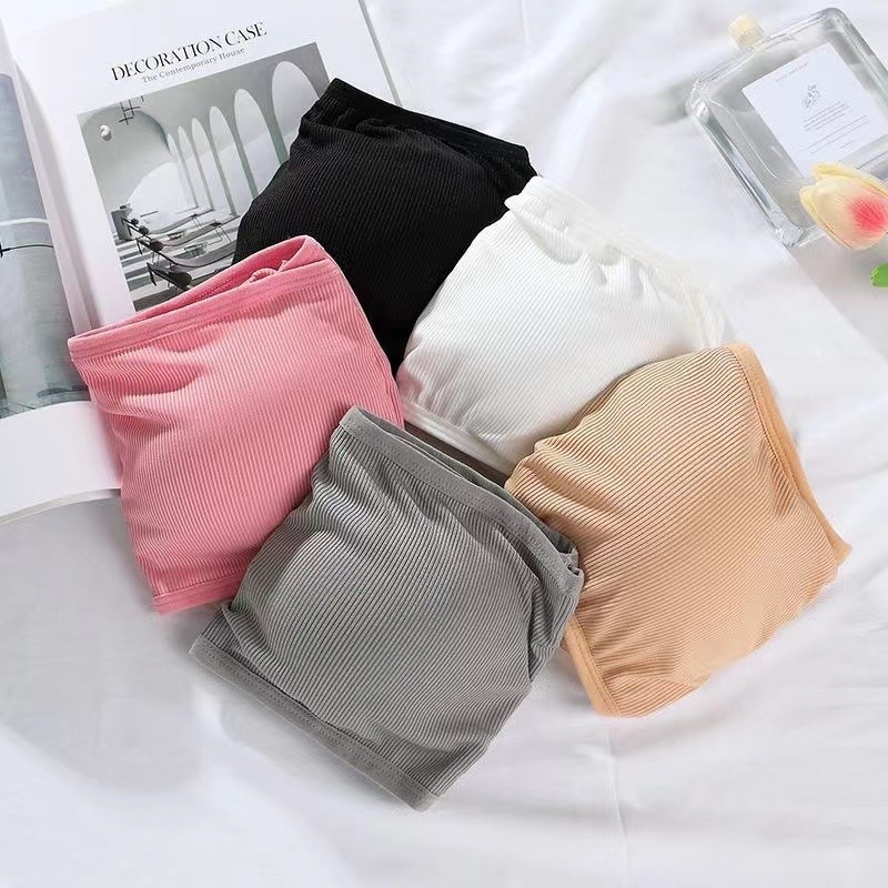 🍑Evelyn🍑เกาะอกมีฟองน้ำในตัว สีพื้น ทรงเซ็กซี่ปนน่ารักผ้าใส่สบาย ใส่สบาย พร้อมส่ง#WL-5 - รูปที่ 7