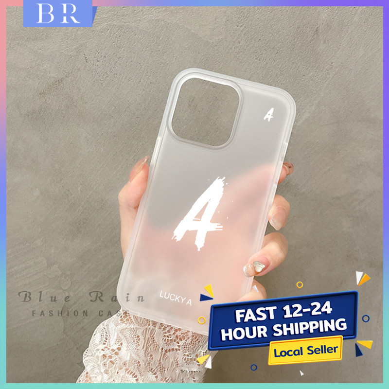 สําหรับ Iphone 16 15 14 12 13 11 Pro Max 7 8 Plus X XS XR Lucky A รูปแบบเคสฝ้าใส