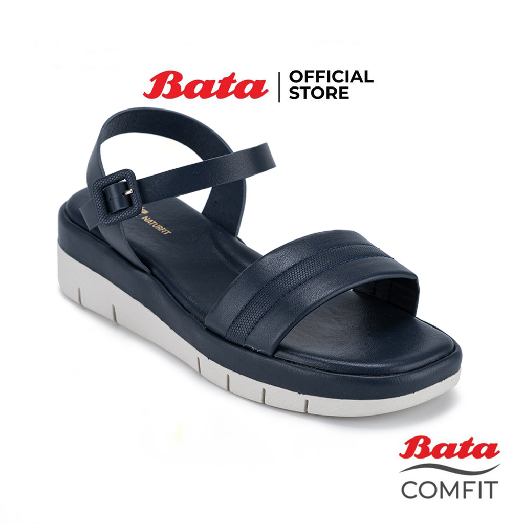 Bata บาจา Comfit รองเท้าเพื่อสุขภาพแบบรัดส้น สำหรับผู้หญิง รุ่น FANTASY สีคาเมล 6013139 สีกรมท่า 6019139