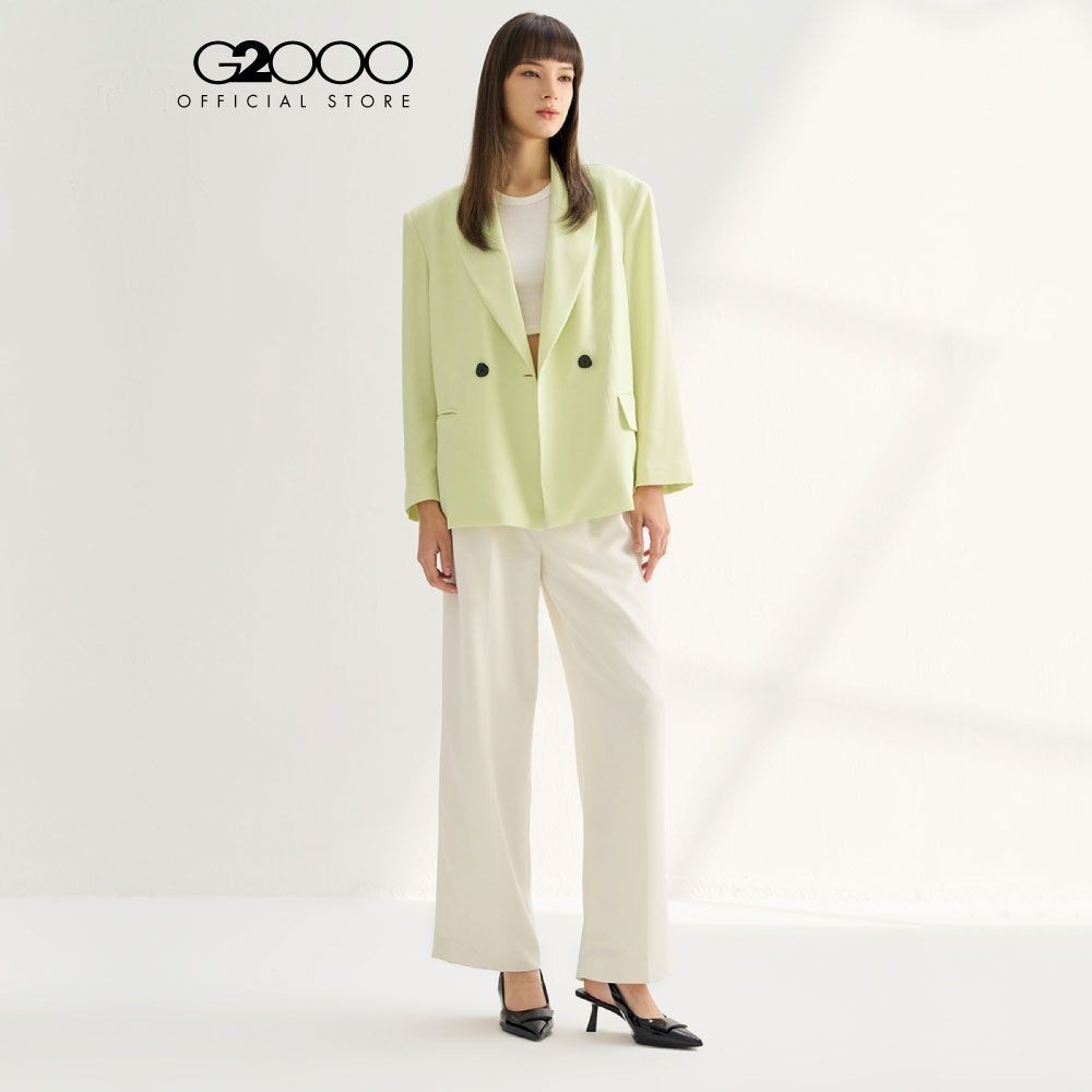G2000 เสื้อเบลเซอร์สำหรับผู้หญิง ทรง Easy Fit รุ่น 4121164051 GREEN
