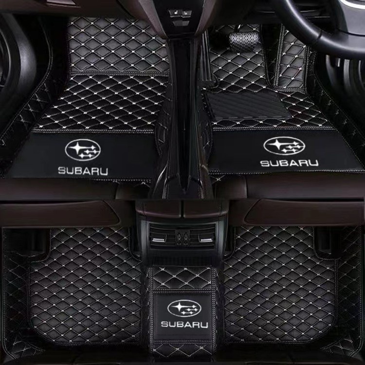 พรมปูพื้นรถยนต์ แบบหนัง กันน้ํา สําหรับ Subaru XV