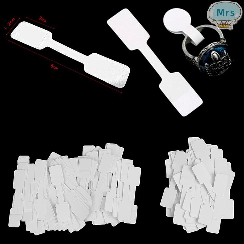 [MR] 50/100 ชิ้นป้ายราคาเปล่าสร้อยคอแหวนเครื่องประดับป้ายกระดาษ ers TH