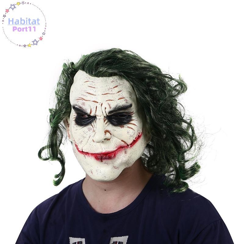 HabitatPort ฮาโลวีนคอสเพลย์สยองขวัญน่ากลัว Clown หน้ากากผมสีเขียว th ราคา ถูกที่สุด ดีลบีเคเค แกลเลอรีภาพที่ 4