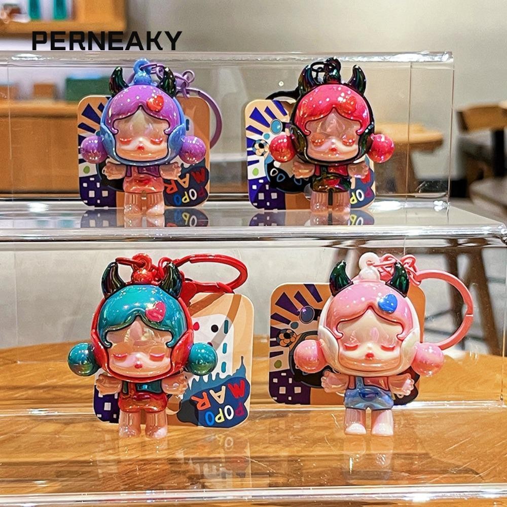 พวงกุญแจ PERNEAKY Crybaby, พวงกุญแจการ์ตูน Sweet POPMART, อุปกรณ์เสริมกระเป๋า PVC สร้างสรรค์