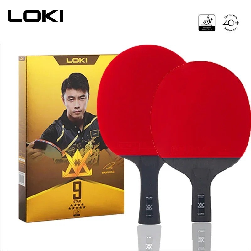 Loki 9 Star Super Sticky ไม้ปิงปองใบมีดคาร์บอน PingPong Bat การแข่งขัน Ping Pong Paddle สําหรับ Fast Attack และ Loop