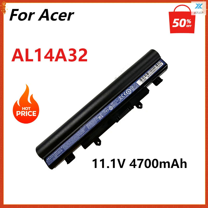 แบตเตอรี่แล็ปท็อป Al14a32สำหรับ AL14A32 Acer Aspire E5-472-472G-551G-571G-572G