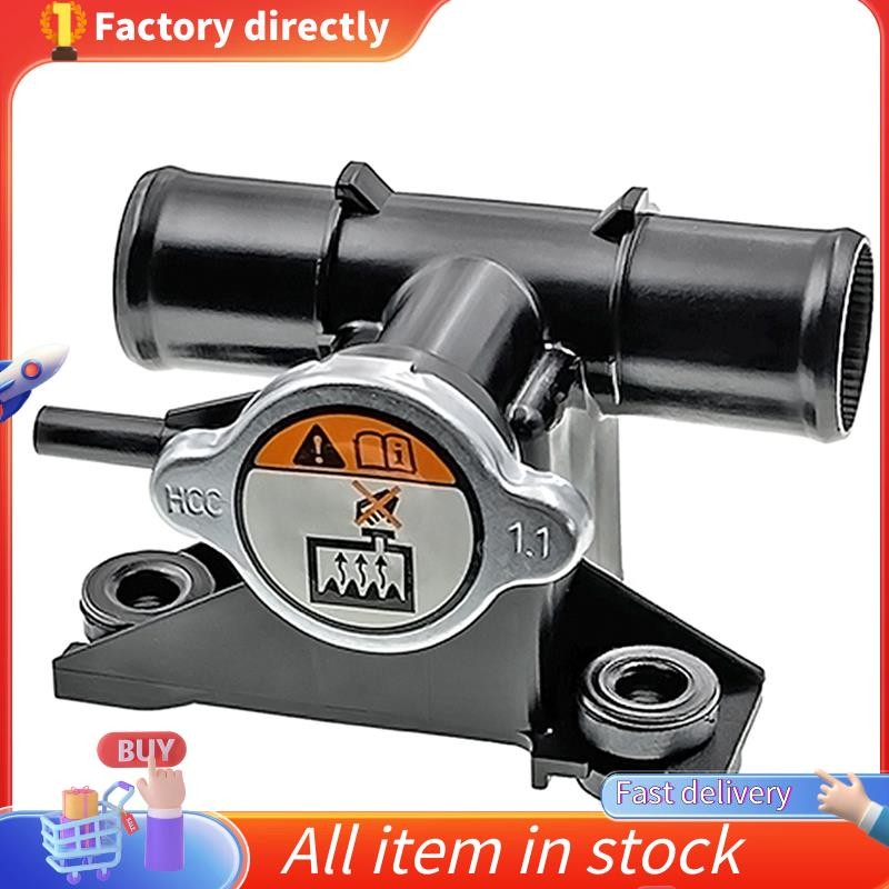 ในสต็อก-ใหม่เครื่องยนต์หม้อน้ํา Cooling Thermostat Filler คอพร้อมฝาปิดหม้อน้ําสําหรับ Kia Soul 1.6L 