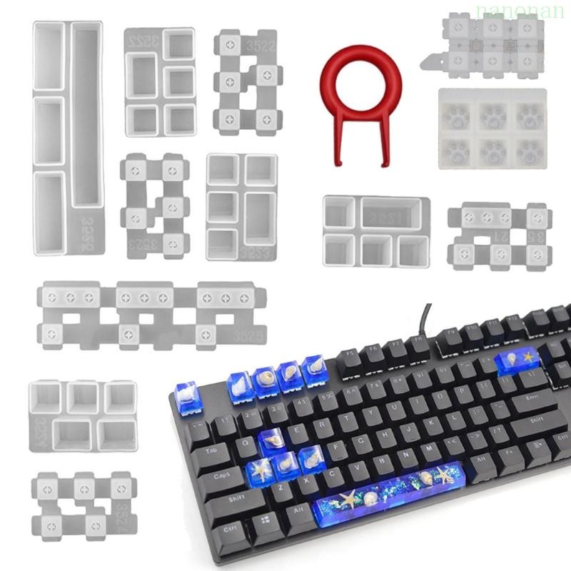 Nan Mechanical Gaming Keyboard เรซิ่นแม่พิมพ์คอมพิวเตอร์ PC Gamer Pet Keycaps Molds
