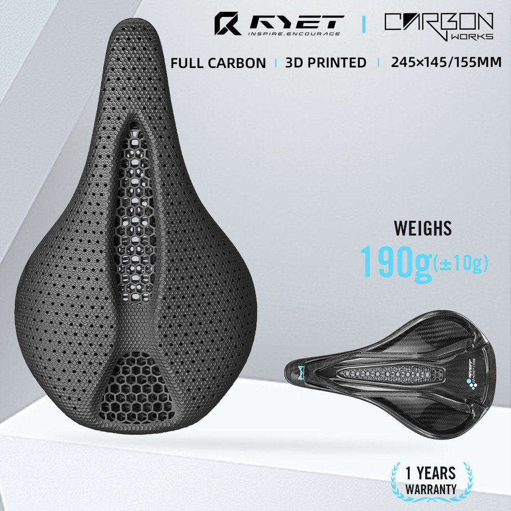 RYET 2025 คาร์บอน 3D พิมพ์อาน 145/155 มม.7*9 จักรยานที่นั่งสําหรับผู้ชายผู้หญิง Triathlon แผนที่ MTB Mountainกรวดขี่จักรยานอะไหล่