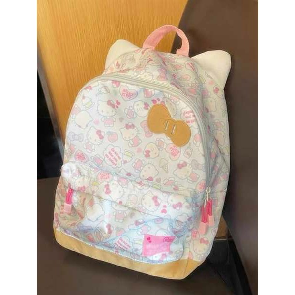 กระเป๋าเป้ backpack กระเป๋าเป้สะพายหลัง Hello Kitty ของญี่ปุ่น Sanrio Sweet Cute Bow Cute Cat Ears L
