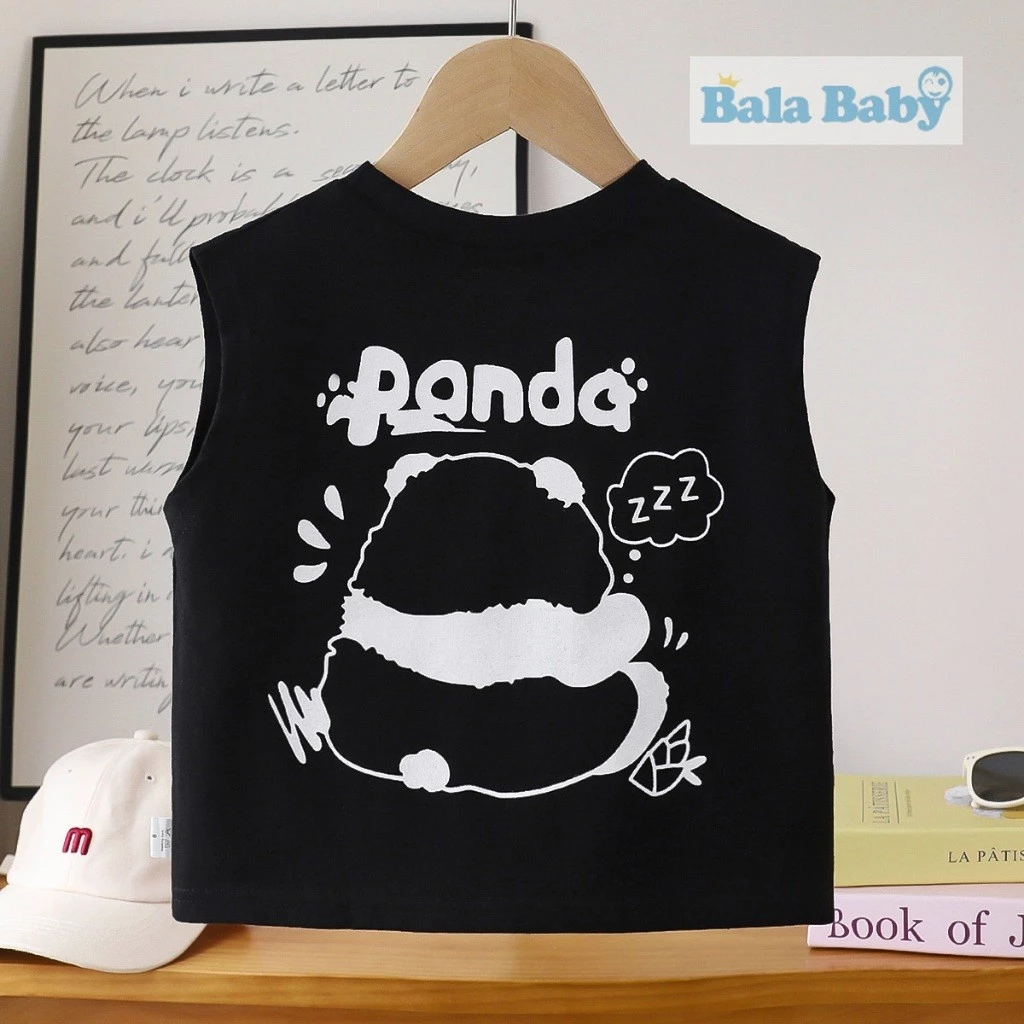 เสื้อแขนกุดเด็ก เสื้อยืดเด็กผู้ชาย เสื้อกั๊ก แฟชั่นเกาหลีน่าร้อน Size 80-120 cm BXT24 thumbnail 9