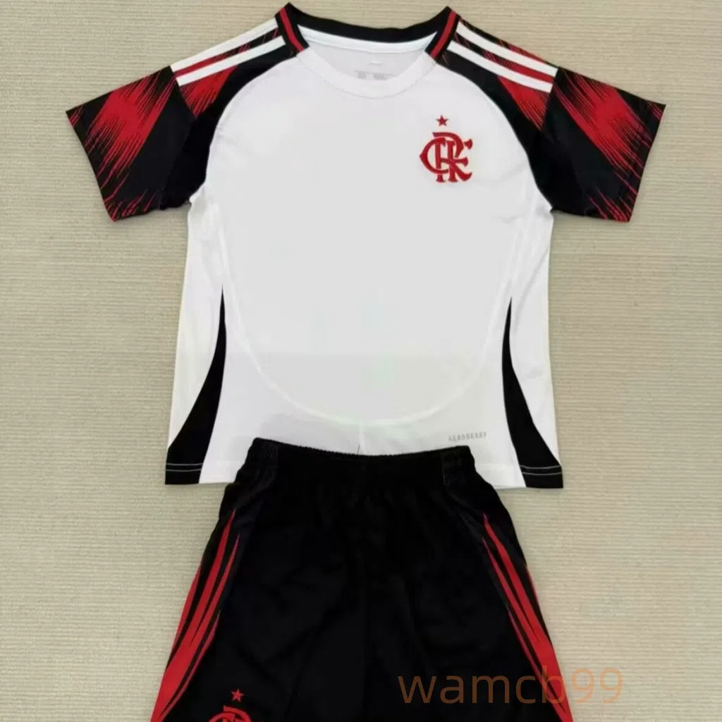 25/26 ชุดเสื้อฟุตบอล Flamengo Away ชุดผู้ใหญ่และเด็ก