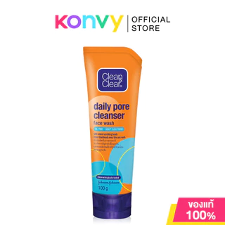 Clean & Clear Facial Foam คลีนแอนด์เคลียร์ โฟมล้างหน้า 100g (Deep Action/Daily Pore)