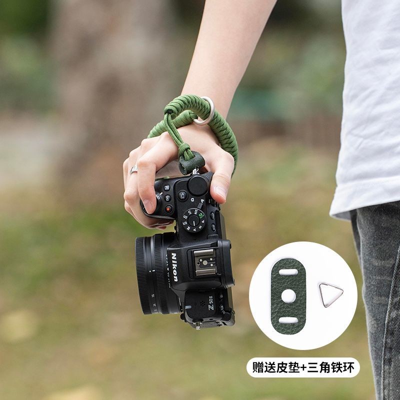 สายคล้องมือทอที่สบายและไม่รัดรูป ใช้ได้กับ Fujifilm XT50, Sony A7M4, ZVE10, Canon R10 R50 รุ่นที่สอง
