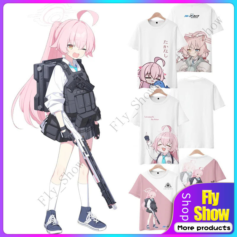 บลู อาร์ไคฟ์ โฮชิโนะ เสื้อยืดคอสเพลย์ 3D - เสื้อยืดยูนิเซ็กซ์ฮาราจูกุ Y2K, เสื้อยืดกราฟิกอนิเมะสำหรั