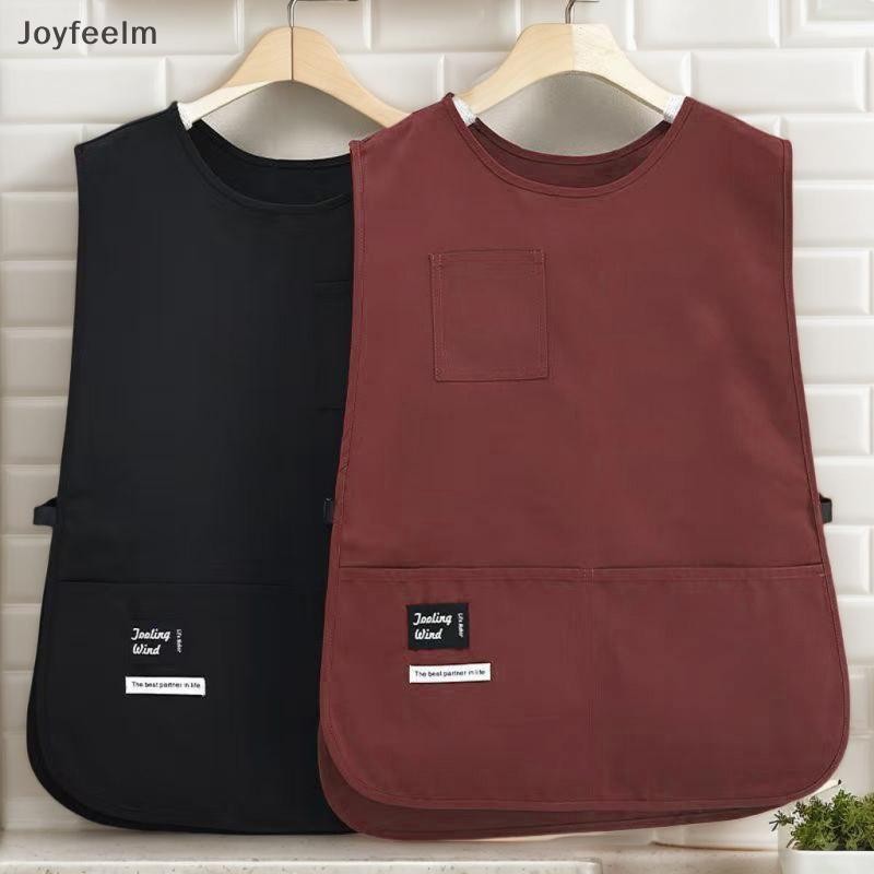 YFE ผ้ากันเปื้อนไนลอนสไตล์ Breathable Sleeved กันน้ําป้องกันสกปรก ผ้ากันเปื้อนครัวอเนกประสงค์
