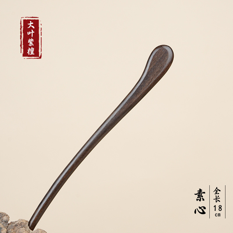 ไม้จันทร์สีแดงใบใหญ่ Suxin สไตล์โบราณ เหมาะสำหรับผมขดหญิง