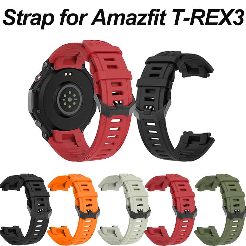 สําหรับ Amazfit Trex3 สมาร์ทวอทช์ Amazfit Trex 3 สายรัดซิลิโคนแบบนุ่ม