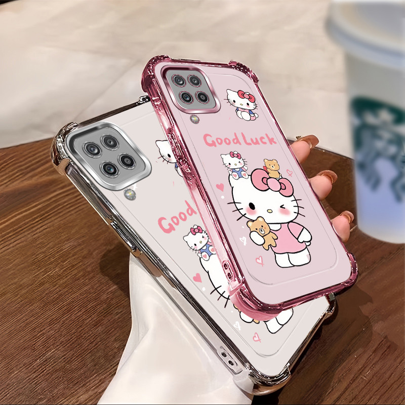 เคส Samsung A12 5G A22 4G 5G M12 M22 M32 M33 เคสโทรศัพท์ 2025 ใหม่ซิลิโคนป้องกันสี่มุม SJKTM