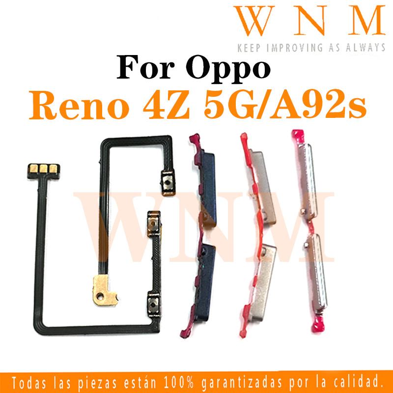 สําหรับOppo Reno 4Z 5G / A92S CPH2065 ปุ่มเปิดปิดปุ่มสวิทช์ด้านข้างKey Volume Up Down Flexสายโทรศัพท์มือถือPart