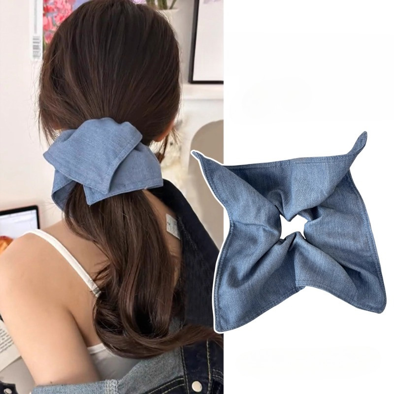 3 สีคาวบอยเชือกผมหรูหราผูกผม Scrunchies เครื่องประดับผม