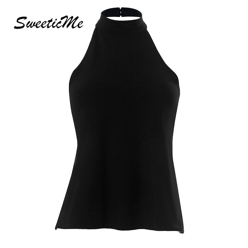 SweeticMe ผู้หญิง 2025 แฟชั่นใหม่สีทึบเซ็กซี่เปลือยเสื้อกล้ามลําลองสายเดี่ยว