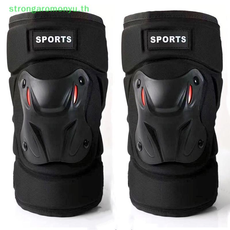 Strongaromonyu รถจักรยานยนต์ผู้ชายป้องกัน Kneepad Guard ป้องกัน Anti-fall Off Road Breathable Protector เกียร์ Windproof Racing เข่า Pad ชุด TH