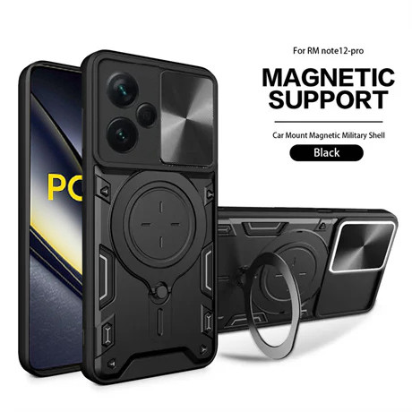 CASE XIAOMI POCO F6 F6 PRO MAGNETIC IRING CASE ROTARY STANDING PHONE SLIM FIT CASE PNEW