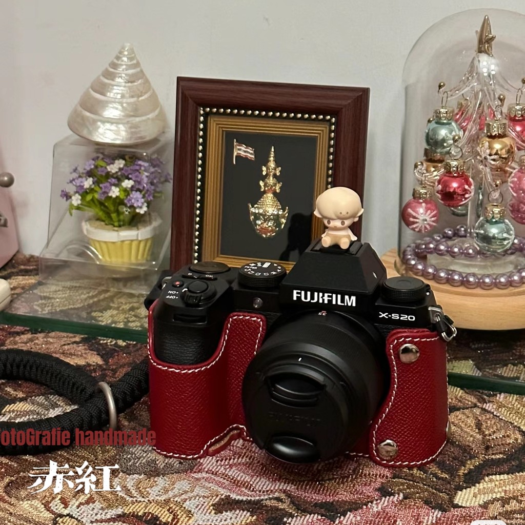 แนะนํา#富士XS20/XS10 เคสหนังทํามือหนังแท้เคสป้องกันฐานกระเป๋ากล้องหนังวัวชั้นแรกเหมาะสําหรับ Fuji