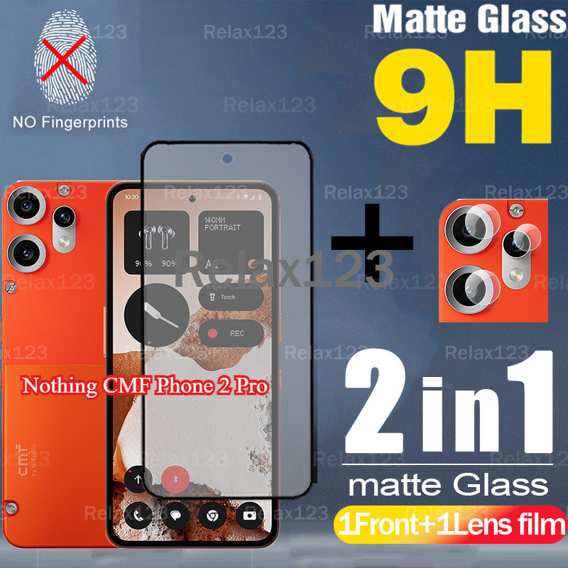 2IN1 สําหรับ Nothing CMF โทรศัพท์ 2 Pro 5G CMF Phone2Pro 5G CMFPhone 2 Pro 5G 2IN1 Matte Frosted Gla
