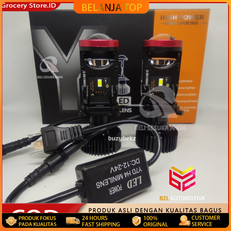 BOLL Y7D ไฟ LED รถยนต์ MOTORCYCLE LIGHT H4 MINI PROJECTOR Y7D ORIGINAL SUPER BRIGHT