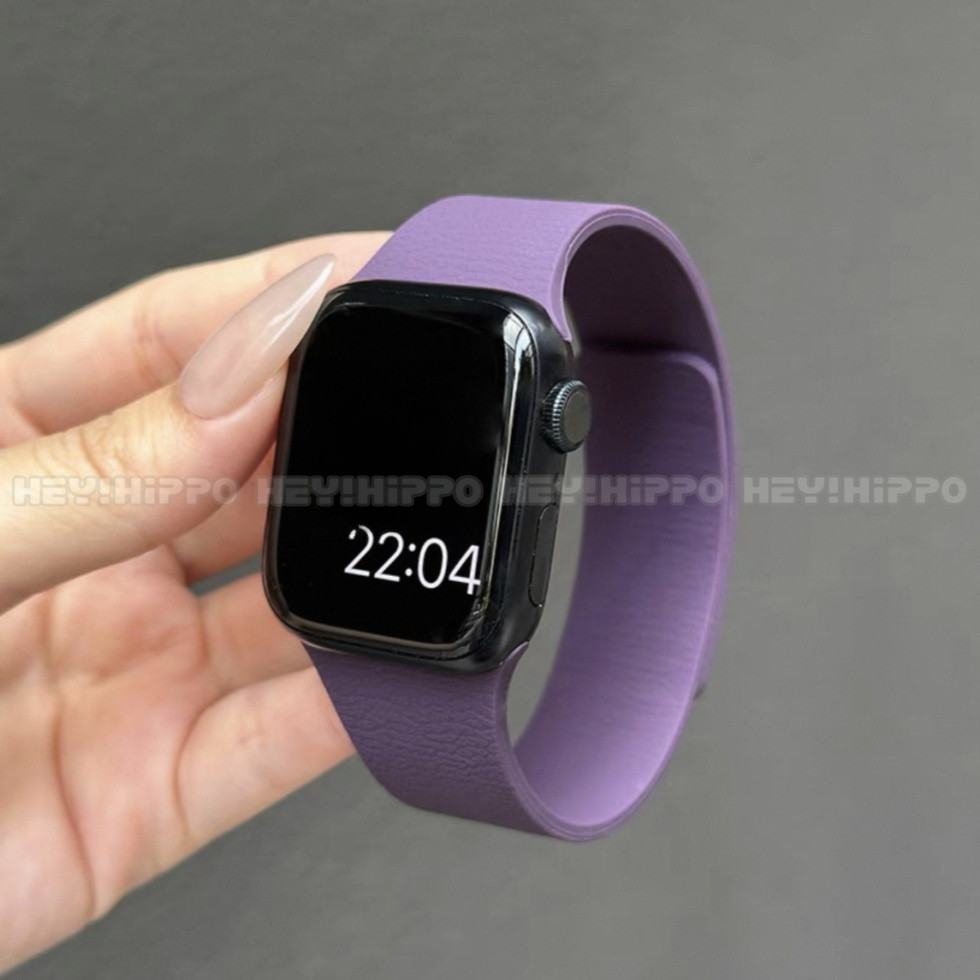 สายสีโคลเวอร์เหมาะสําหรับสมาร์ทวอทช์ซีรีส์ 10/9/8/7/6/5/SE/4 สายแม่เหล็กเนื้อลิ้นจี่เหมาะสําหรับ iwatch 49/46/45/44/42/41/40/38 มม. - รูปที่ 3